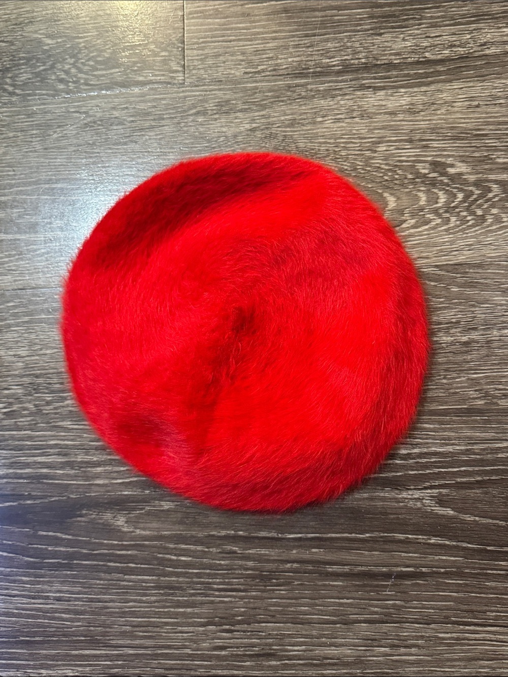 Kimchi Blue Red Faux Fur Beret